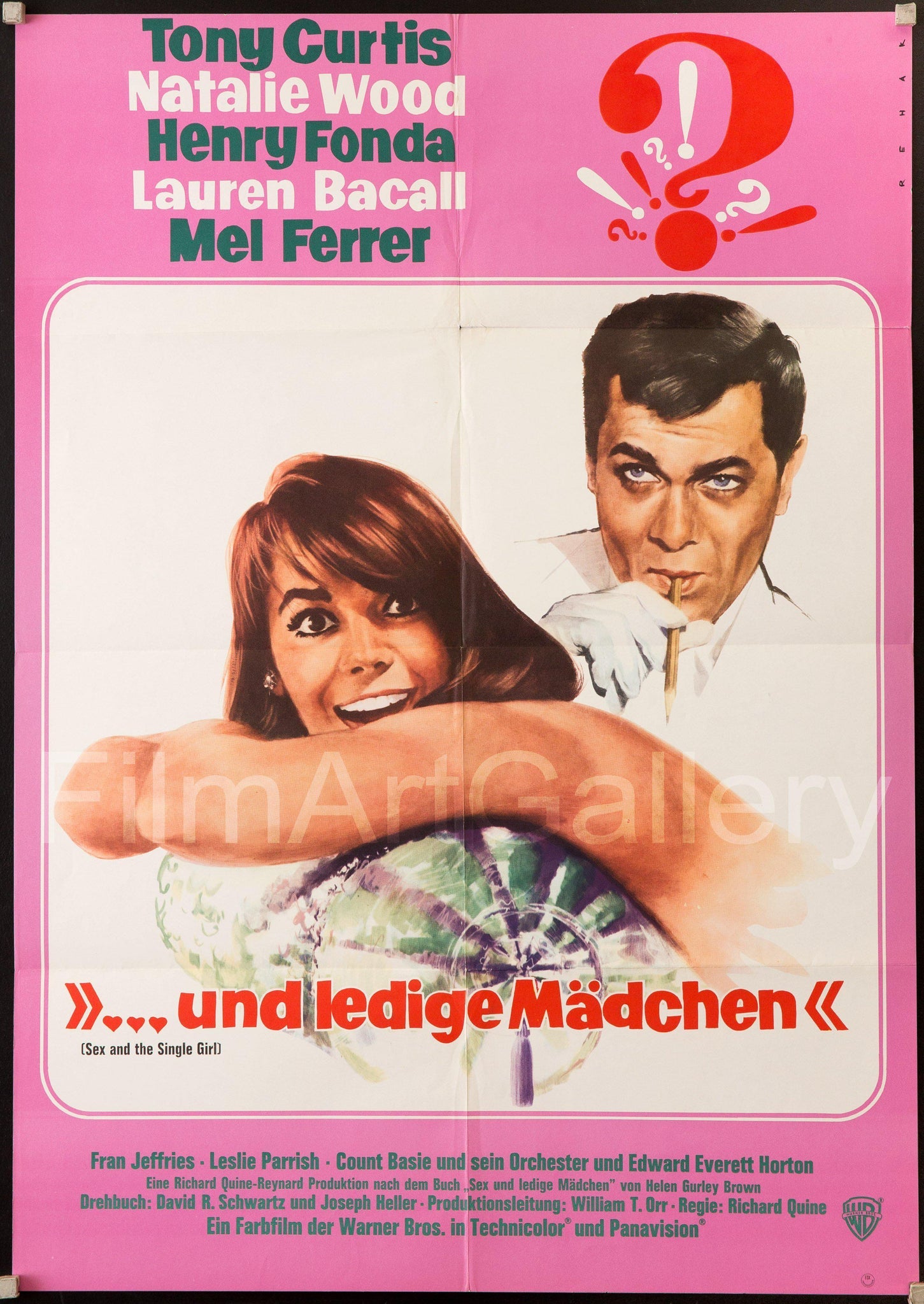 Sex and the Single Girl Movie Poster 1965 German A1 (23x33) - Film Art  Gallery