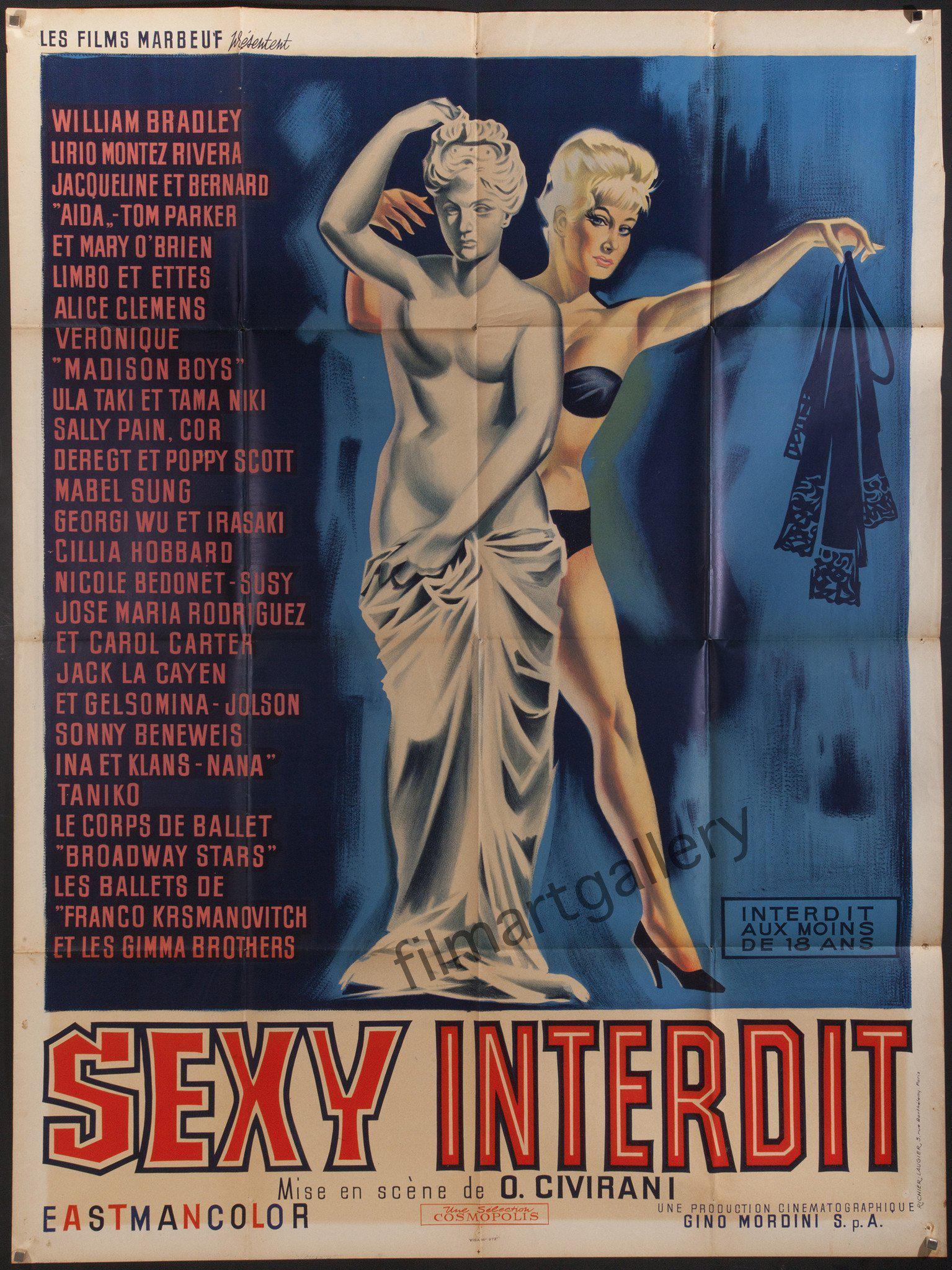 Sexy Interdit Movie Poster 1963 French 1 panel (47x63) - Film Art Gallery