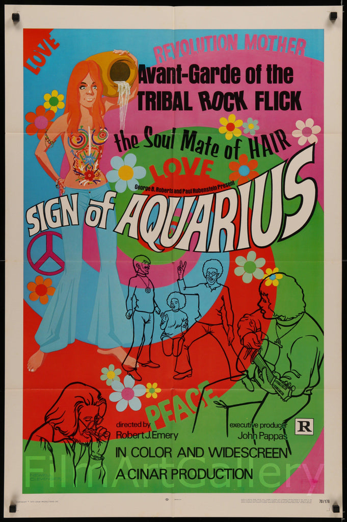 Sign of Aquarius 1 Sheet (27x41) Original Vintage Movie Poster