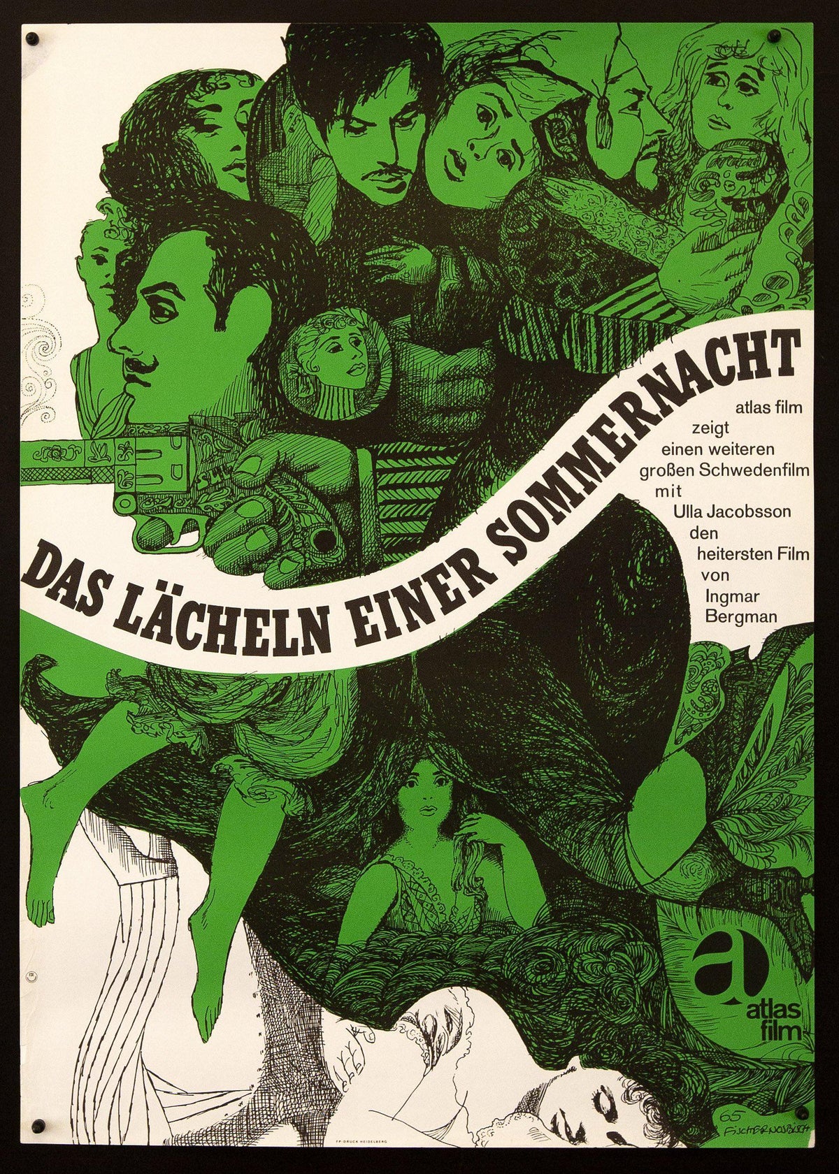 Smiles of a Summer Night German A1 (23x33) Original Vintage Movie Poster