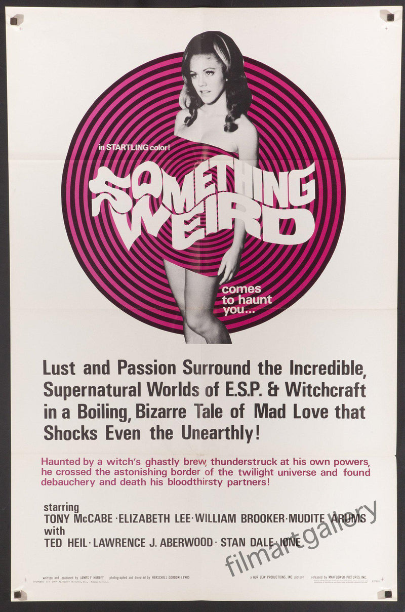 Something Weird 1 Sheet (27x41) Original Vintage Movie Poster