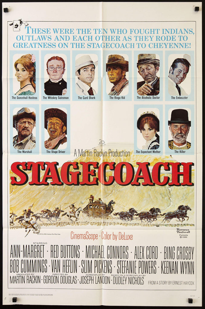 Stagecoach 1 Sheet (27x41) Original Vintage Movie Poster