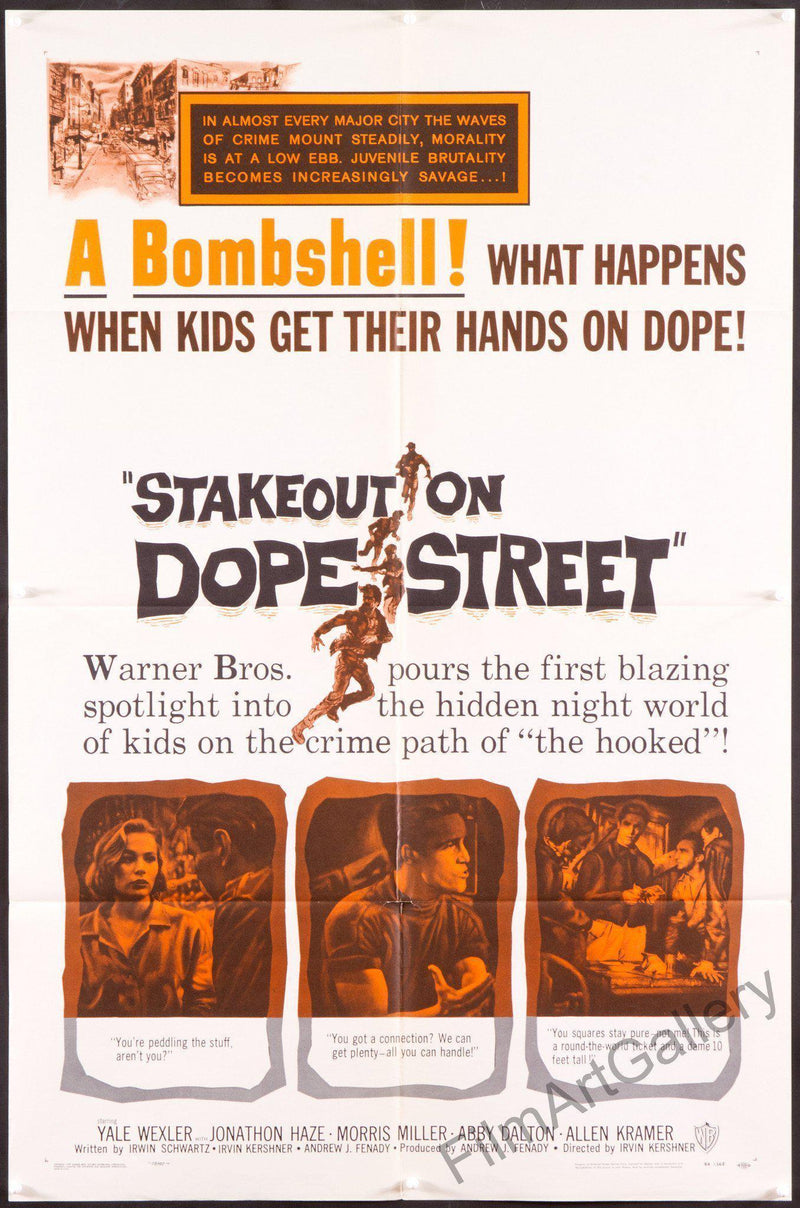 Stakeout On Dope Street 1 Sheet (27x41) Original Vintage Movie Poster