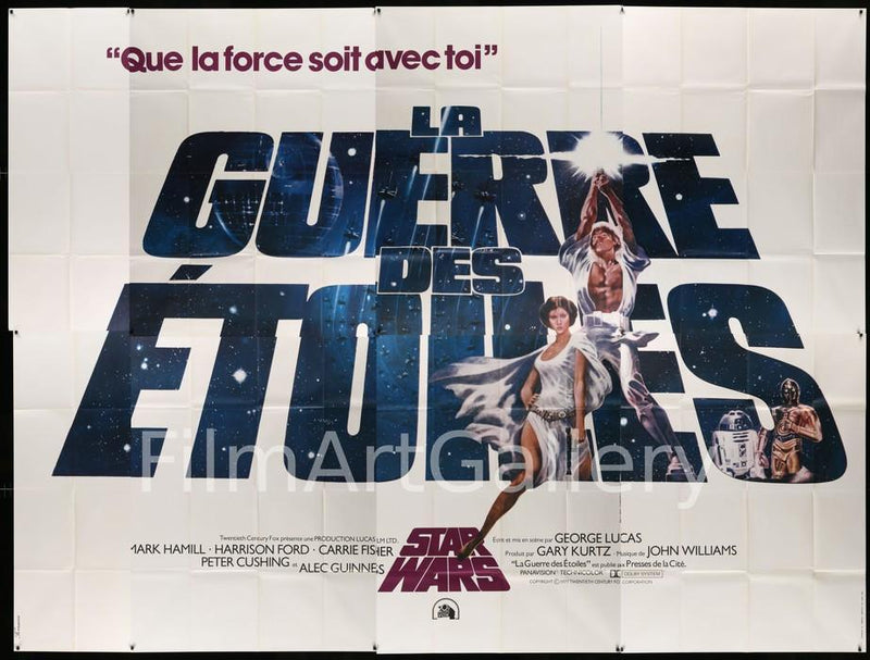 Star Wars (La Guerre Des Etoiles) 118x157 Original Vintage Movie Poster