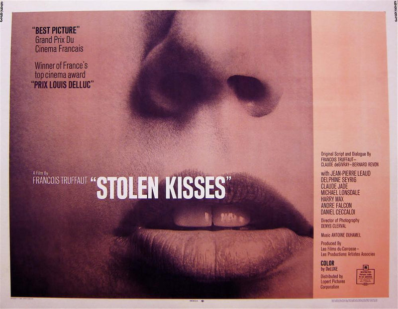 Stolen Kisses (Baisers Voles) Half sheet (22x28) Original Vintage Movie Poster