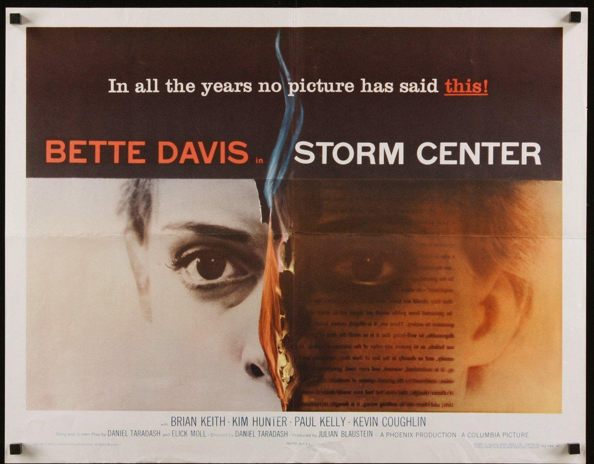 Storm Center Half sheet (22x28) Original Vintage Movie Poster