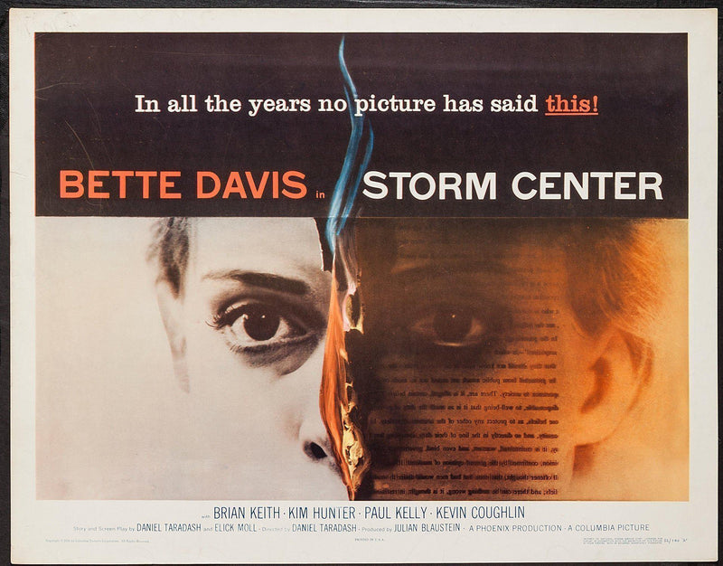 Storm Center Half sheet (22x28) Original Vintage Movie Poster