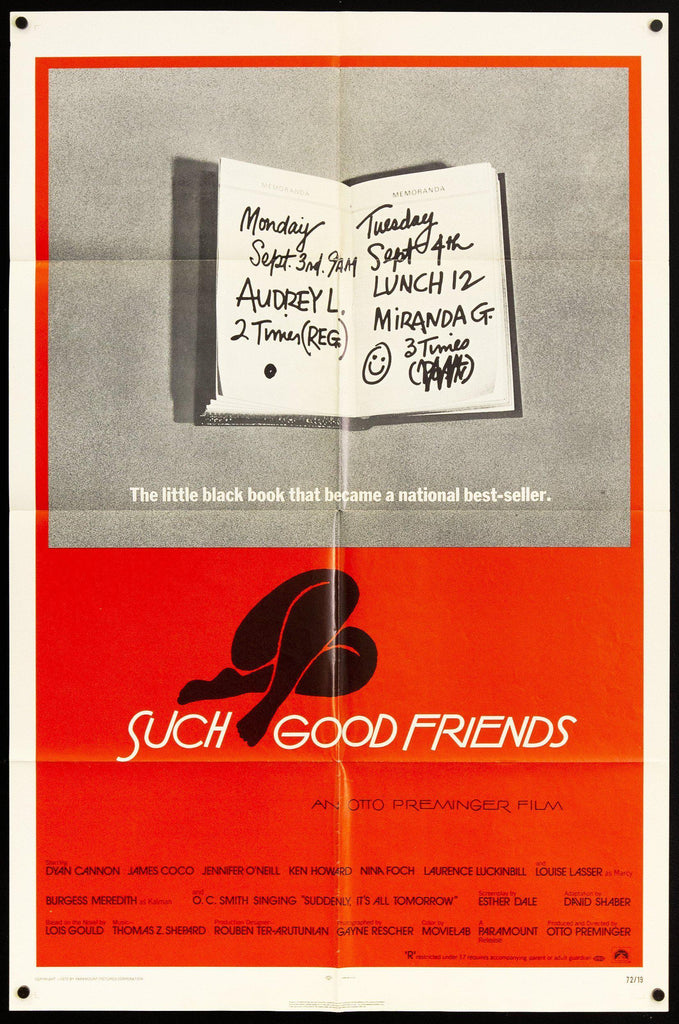 Such Good Friends 1 Sheet (27x41) Original Vintage Movie Poster