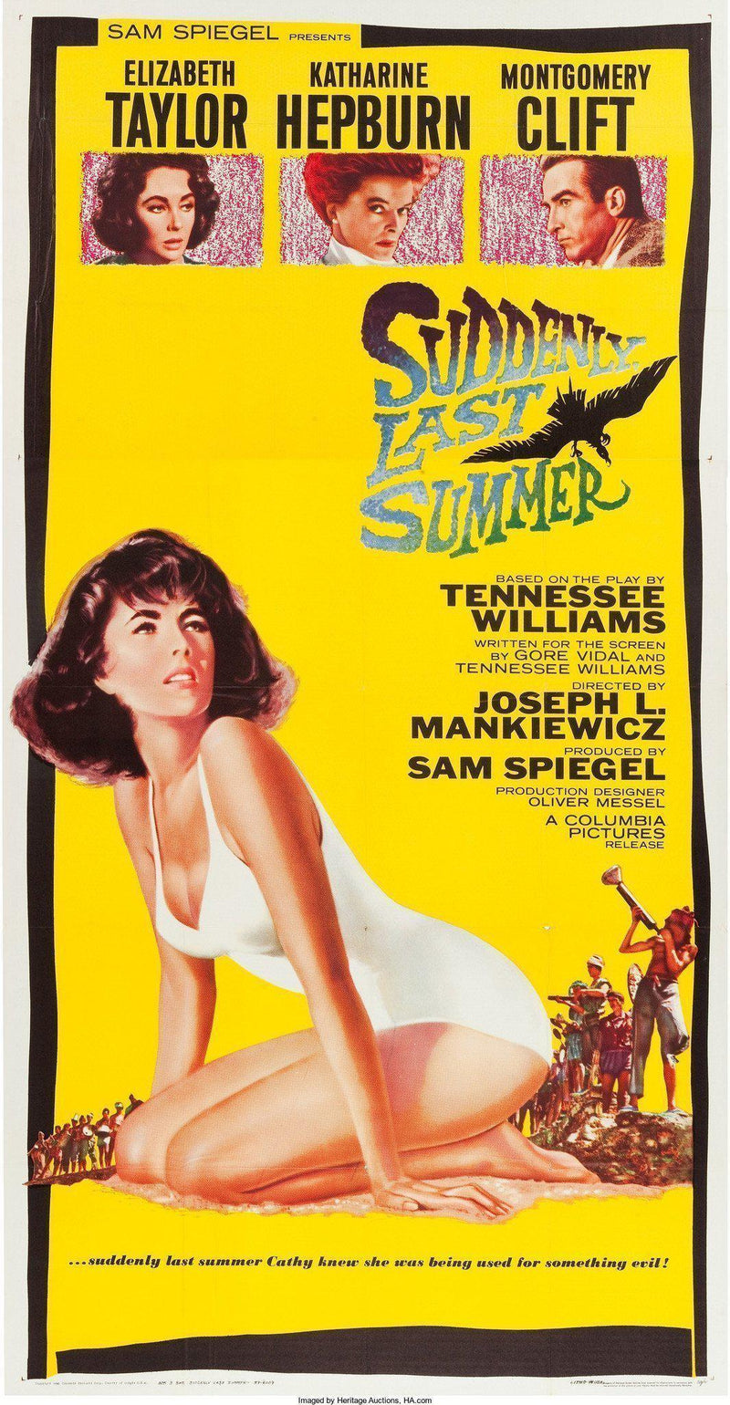 Suddenly, Last Summer 3 Sheet (41x81) Original Vintage Movie Poster