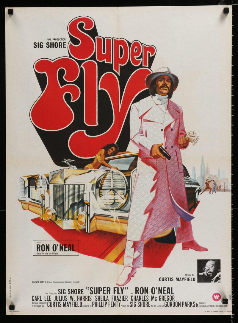 Superfly (Super Fly) French small (23x32) Original Vintage Movie Poster