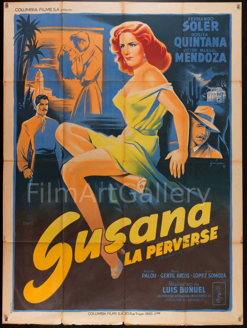 Susana French 1 panel (47x63) Original Vintage Movie Poster