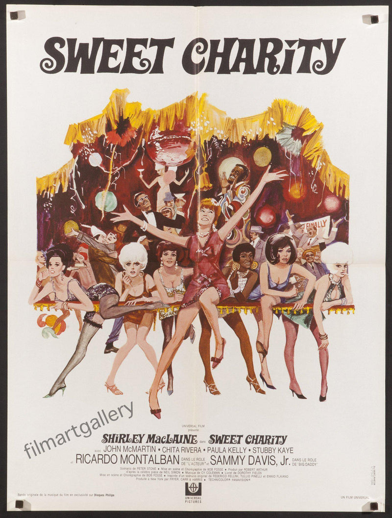 Sweet Charity French small (23x32) Original Vintage Movie Poster