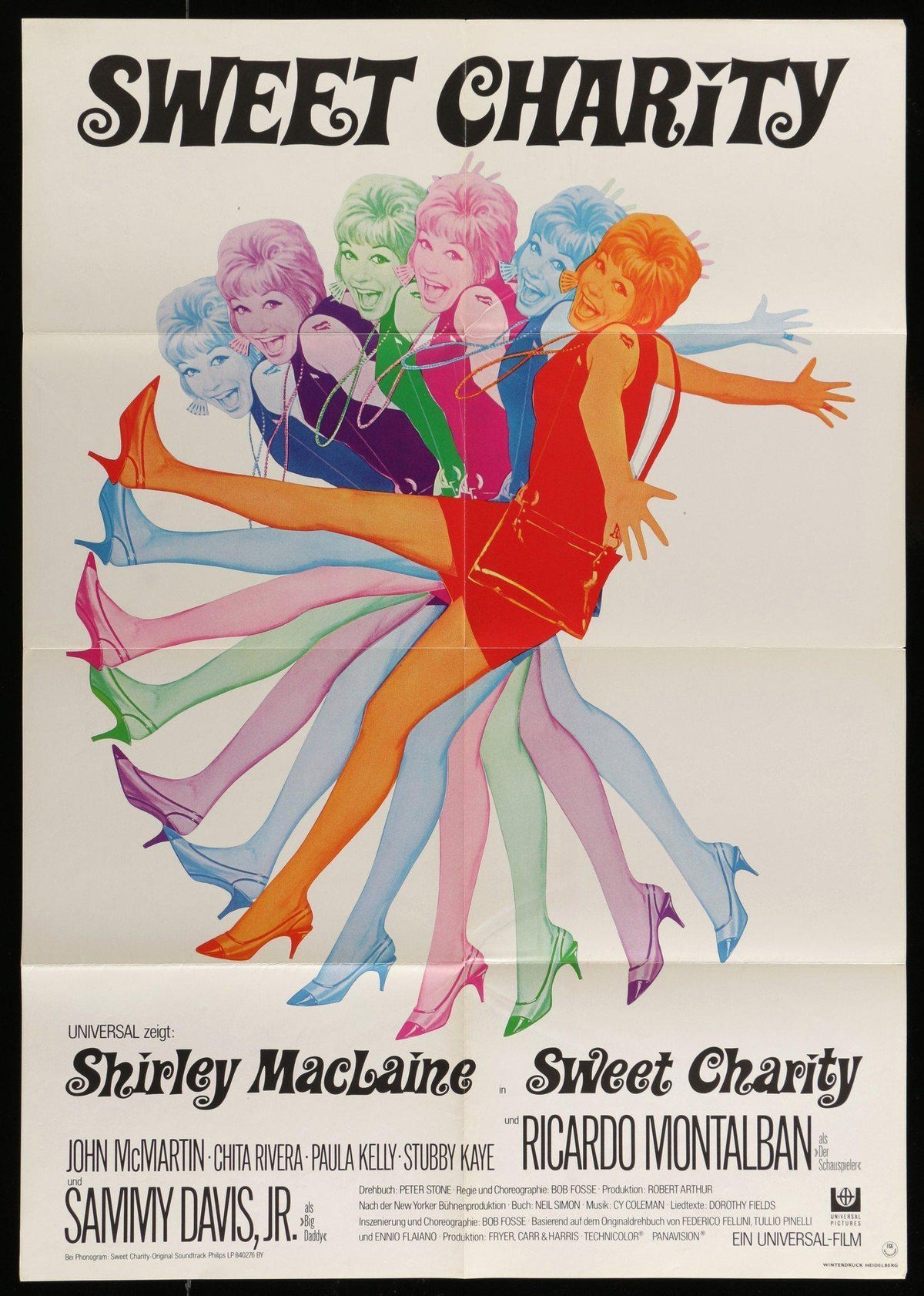 Sweet Charity German A1 (23x33) Original Vintage Movie Poster