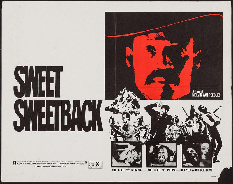 Sweet Sweetback's Baadasssss Song Half sheet (22x28) Original Vintage Movie Poster