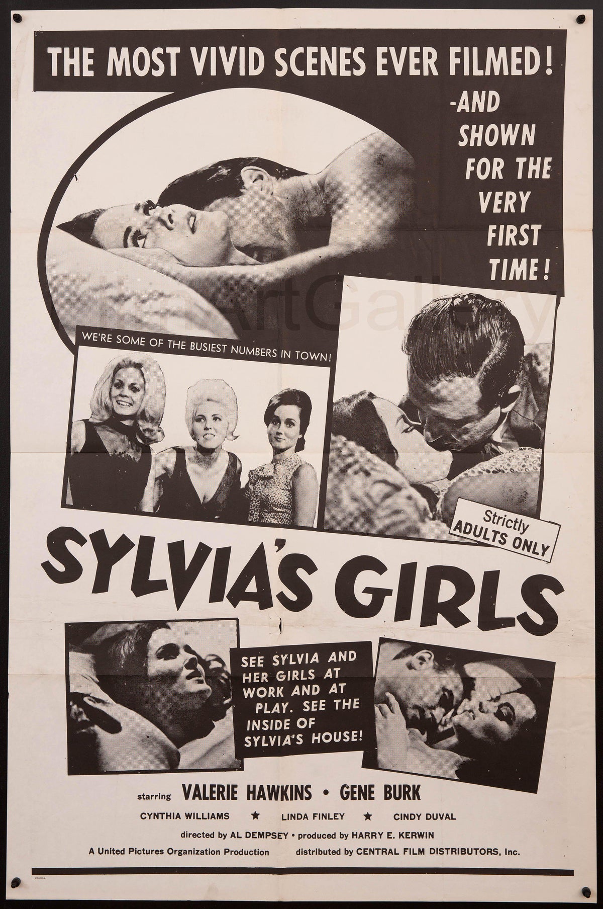 Sylvia&#39;s Girls 1 Sheet (27x41) Original Vintage Movie Poster