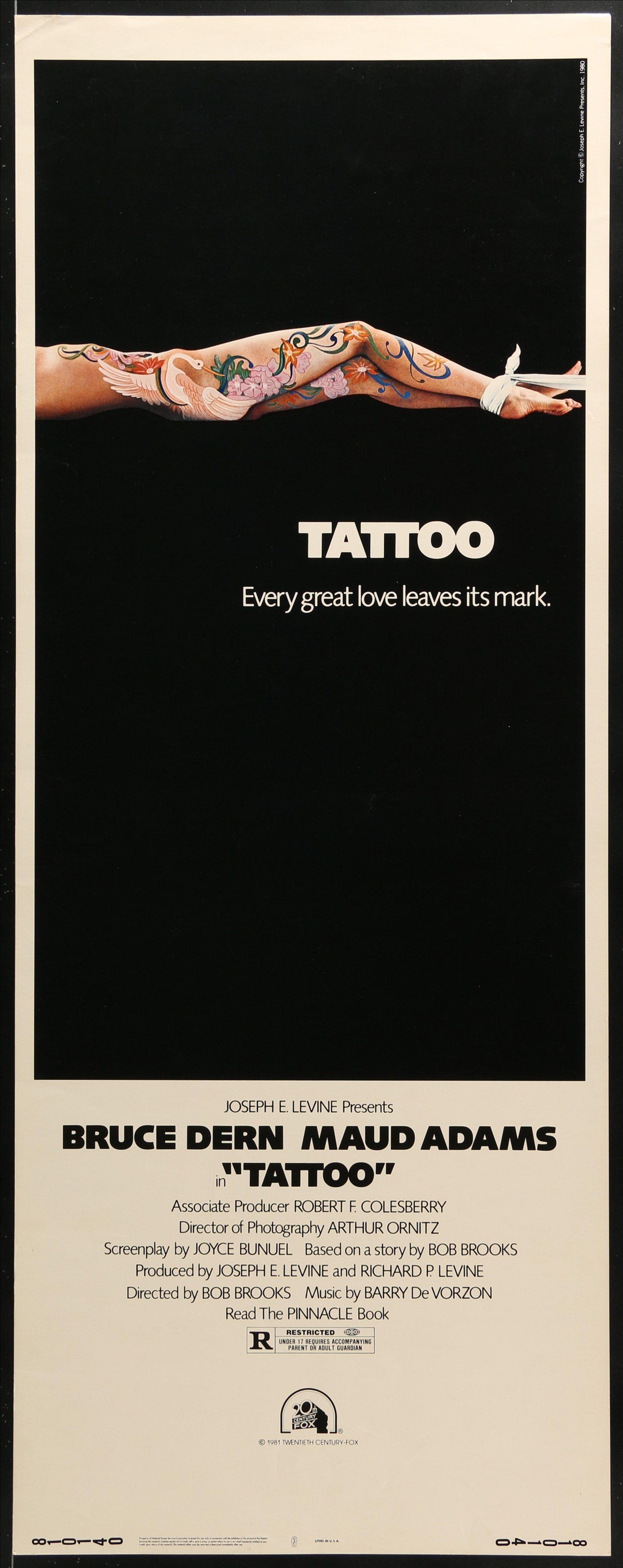 Tattoo Insert (14x36) Original Vintage Movie Poster