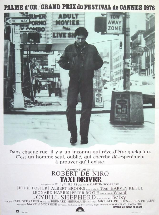 Taxi Driver French small (23x32) Original Vintage Movie Poster
