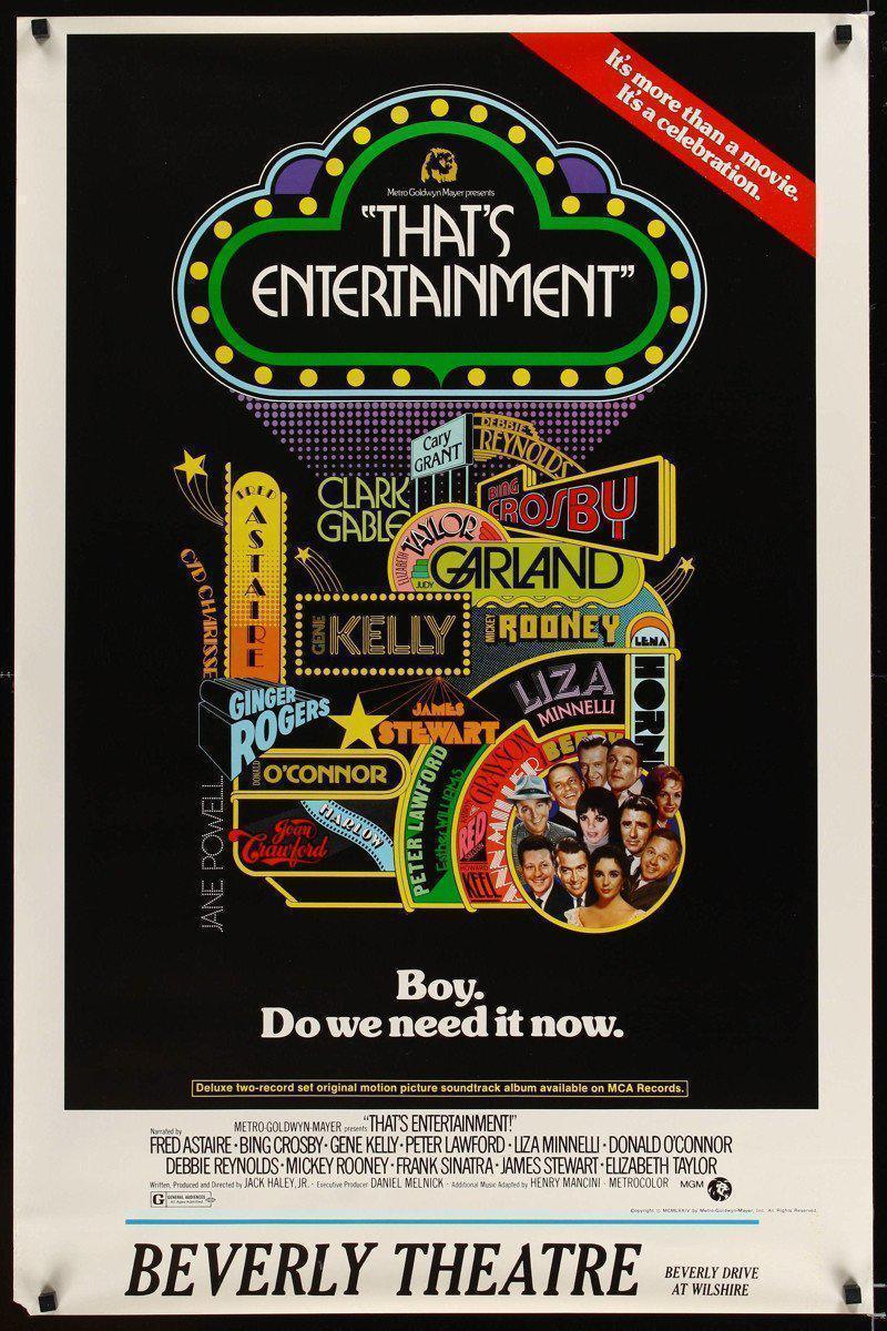 That&#39;s Entertainment 1 Sheet (27x41) Original Vintage Movie Poster