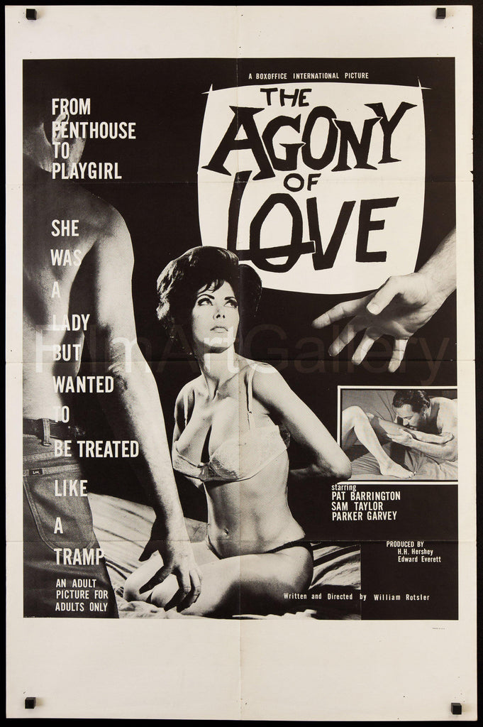 The Agony of Love 1 Sheet (27x41) Original Vintage Movie Poster