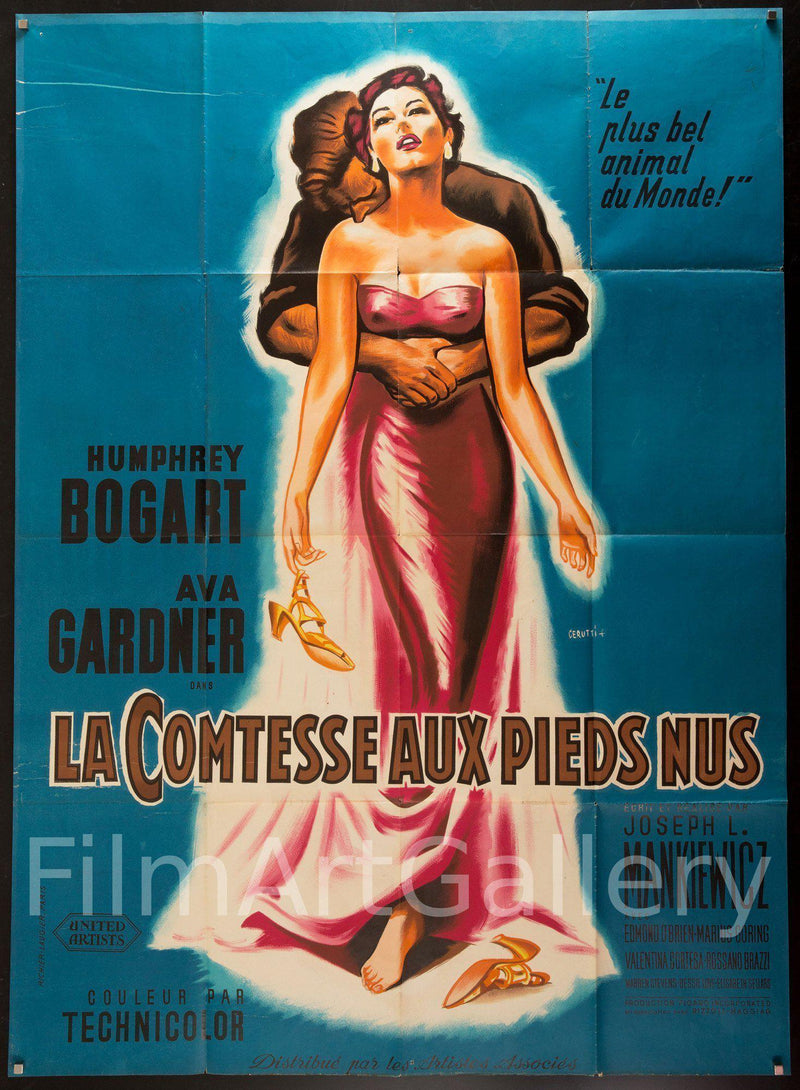 The Barefoot Contessa French 1 Panel (47x63) Original Vintage Movie Poster