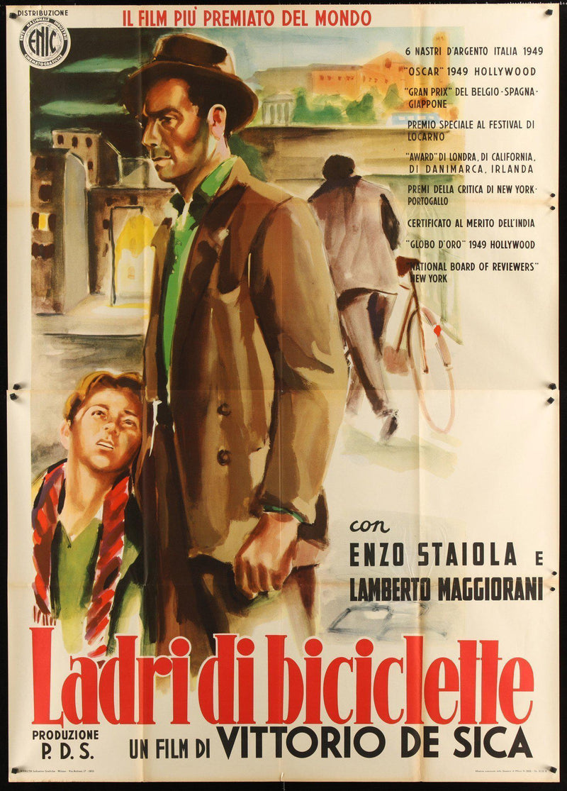 The Bicycle Thief (Ladri Di Biciclette) Italian 4 foglio (55x78) Original Vintage Movie Poster