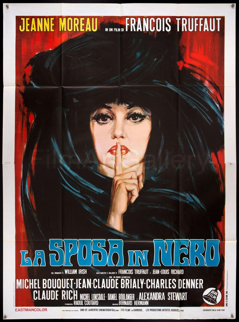 The Bride Wore Black (La Mariee Etait En Noir) Italian 4 foglio (55x78) Original Vintage Movie Poster