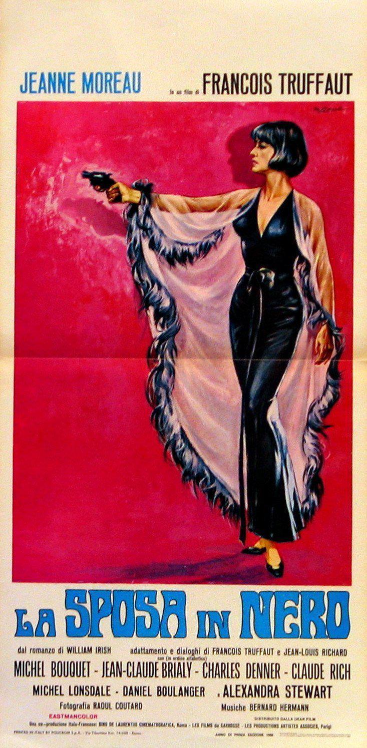 The Bride Wore Black (La Mariee Etait En Noir) Italian Locandina (13x28) Original Vintage Movie Poster