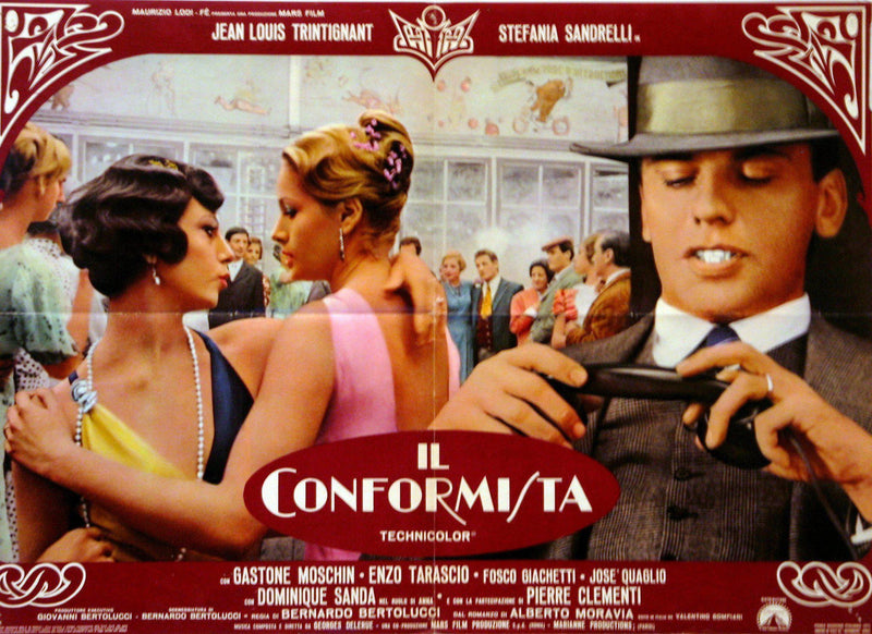 The Conformist (Il Conformista) Italian Photobusta (18x26) Original Vintage Movie Poster