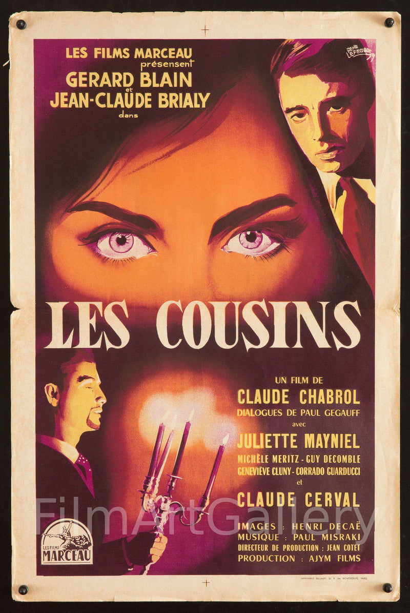 The Cousins (Les Cousins) French Mini (16x23) Original Vintage Movie Poster