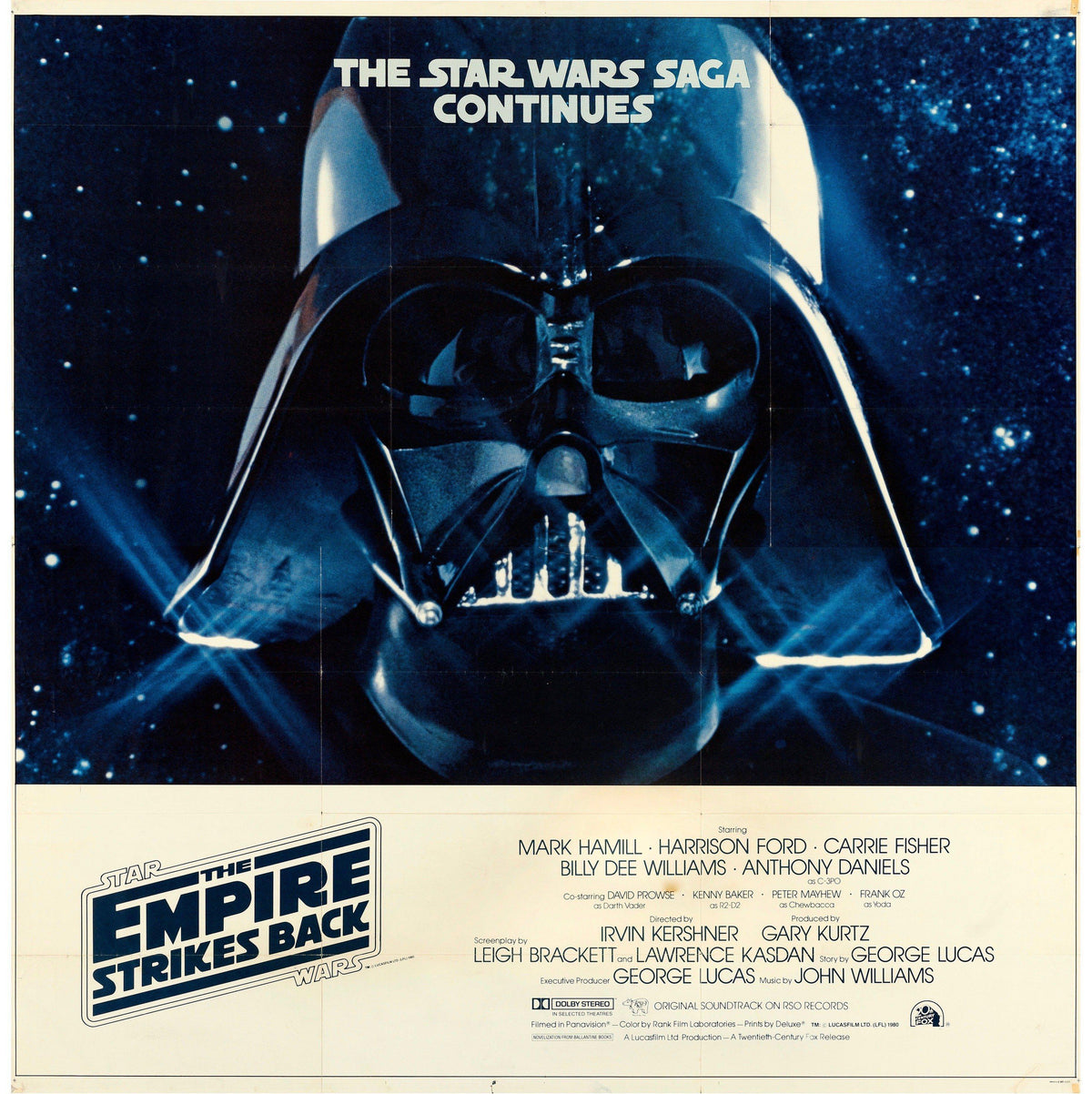 The Empire Strikes Back Movie Poster 1980 6 Sheet 81x81
