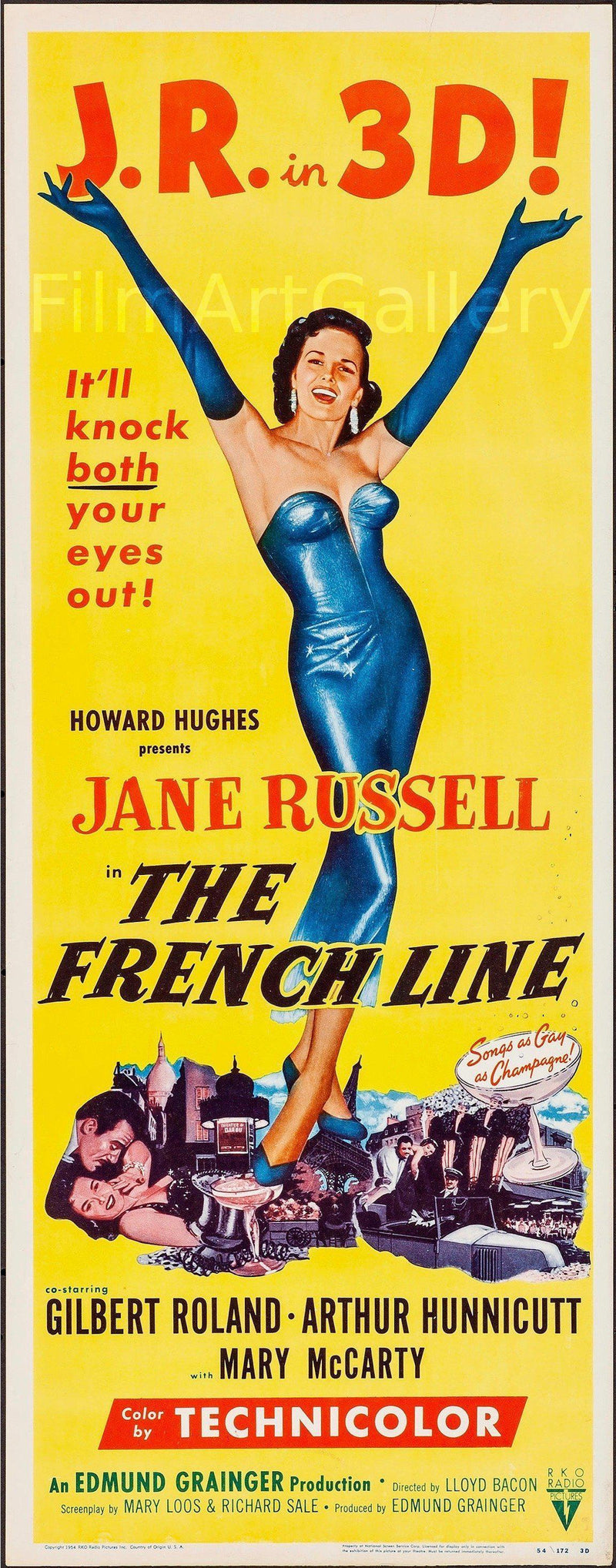 The French Line Insert (14x36) Original Vintage Movie Poster