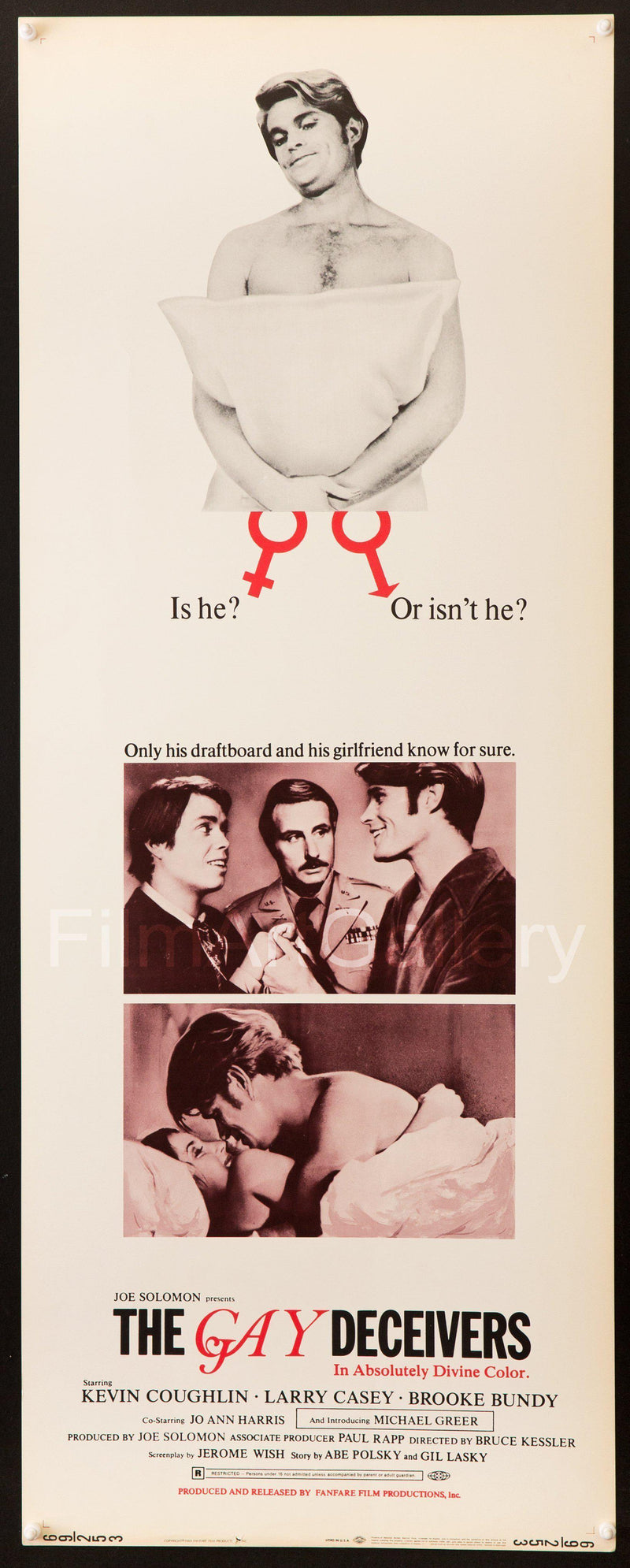 The Gay Deceivers Insert (14x36) Original Vintage Movie Poster