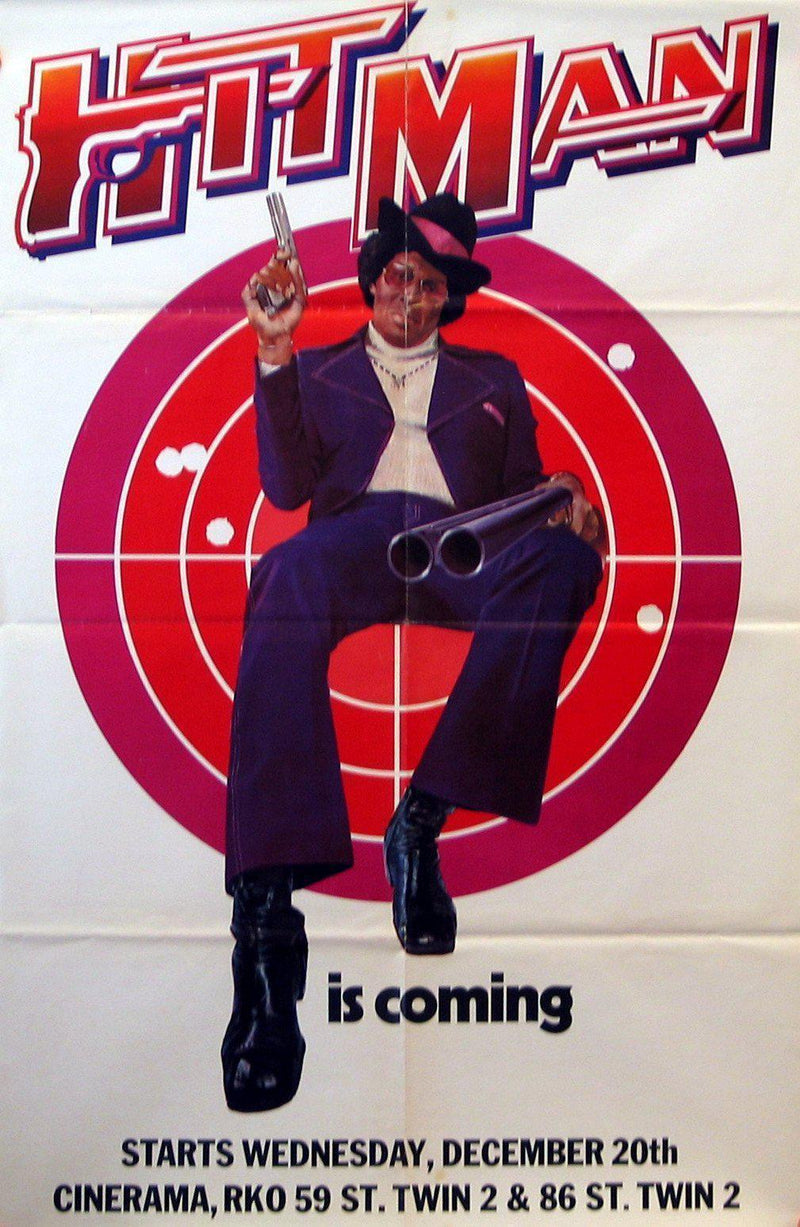 The Hit Man Subway 1 sheet (29x45) Original Vintage Movie Poster