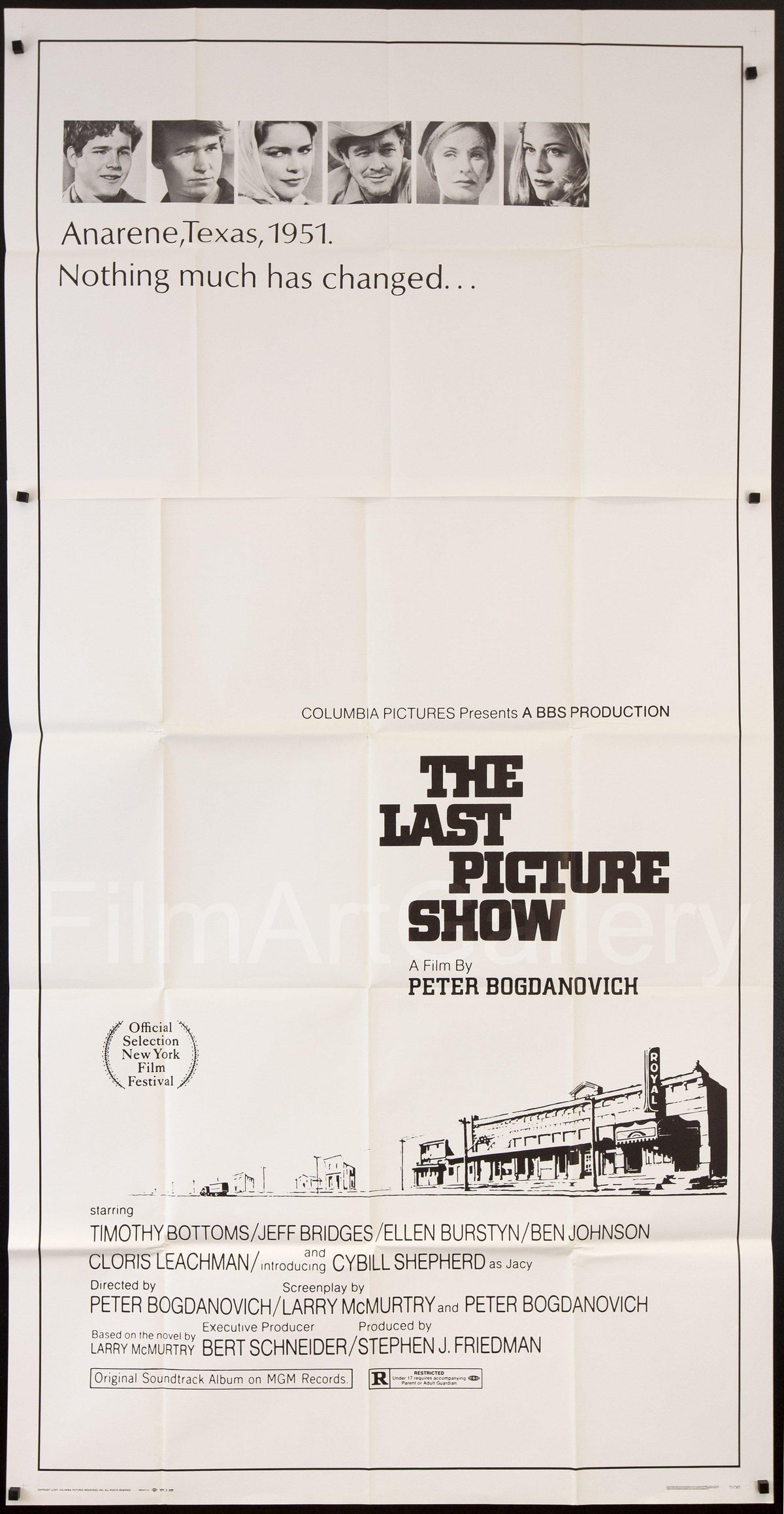 The Last Picture Show 3 Sheet (41x81) Original Vintage Movie Poster