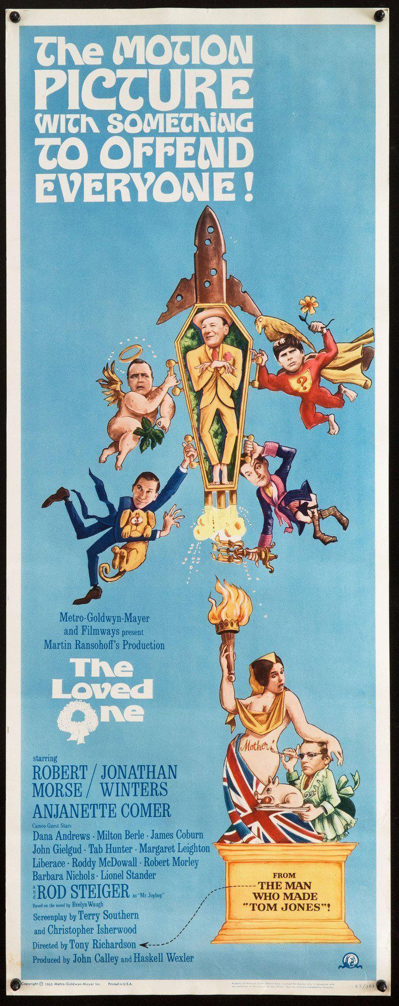 The Loved One Movie Poster 1965 Insert (14x36)
