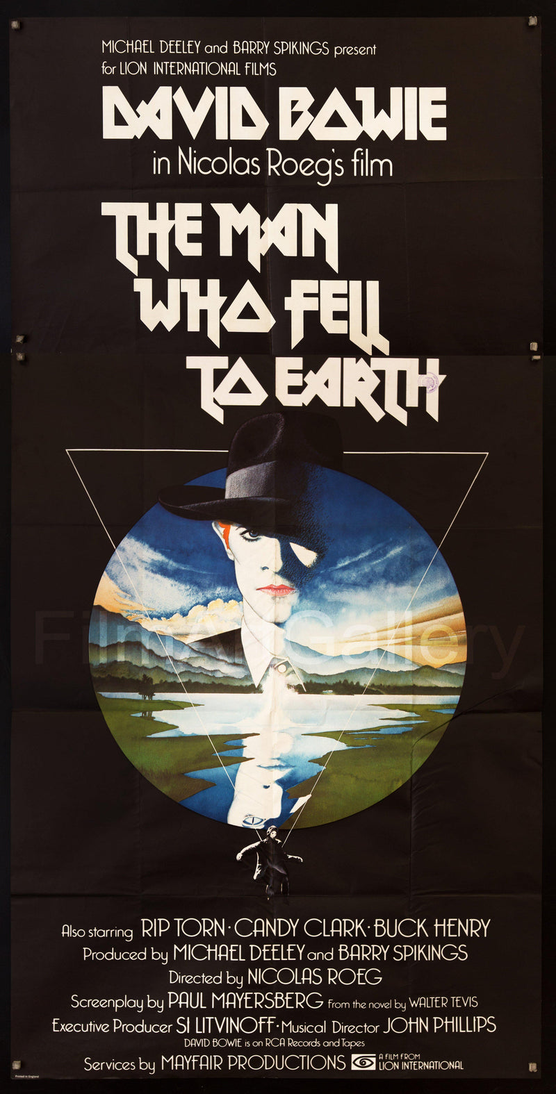 The Man Who Fell To Earth 3 Sheet (41x81) Original Vintage Movie Poster