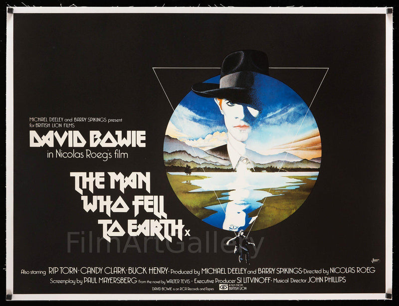 The Man Who Fell To Earth British Quad (30x40) Original Vintage Movie Poster