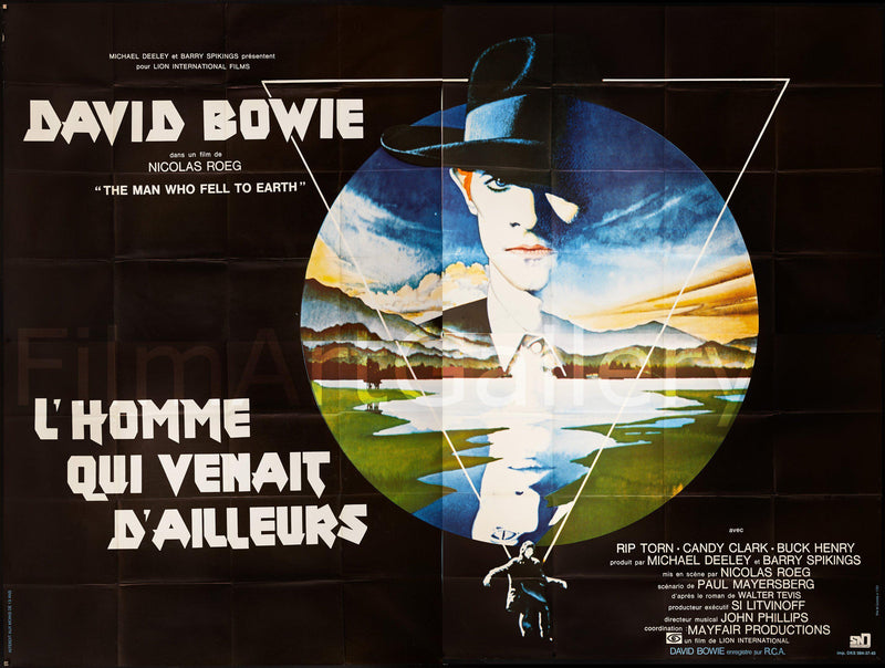 The Man Who Fell to Earth French 4 Panel (92x122) Original Vintage Movie Poster
