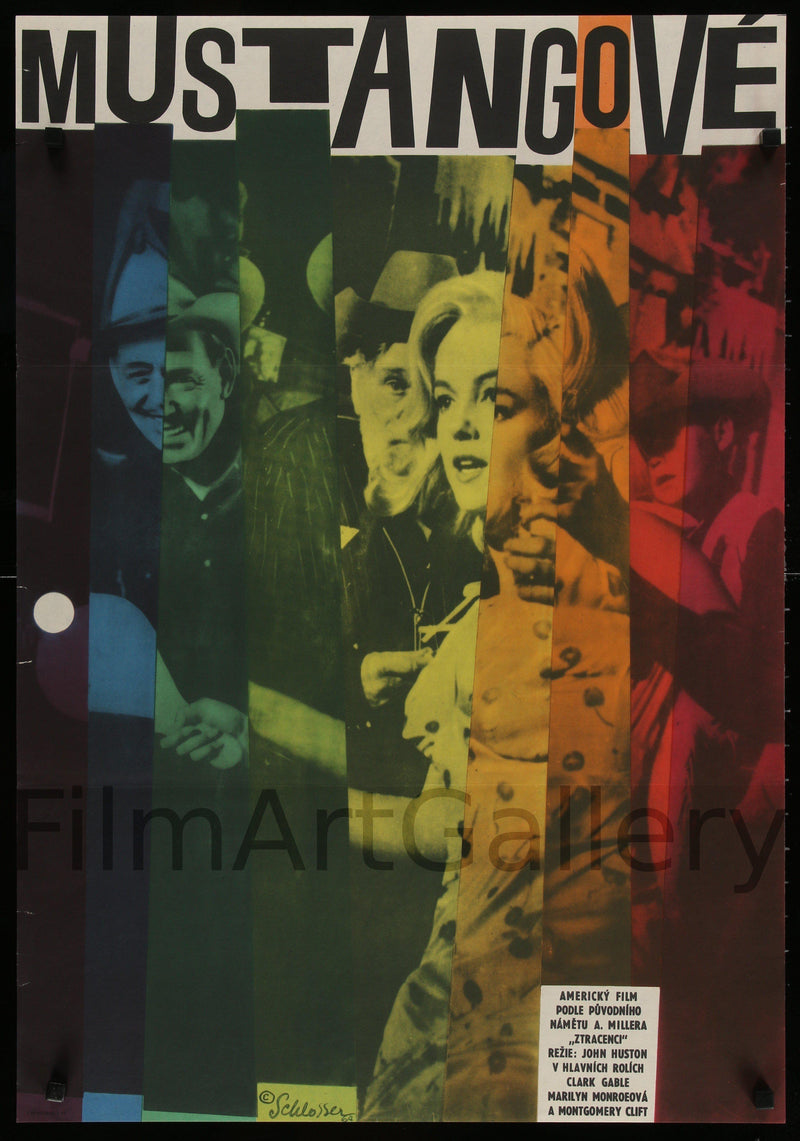 The Misfits Czech (23x33) Original Vintage Movie Poster