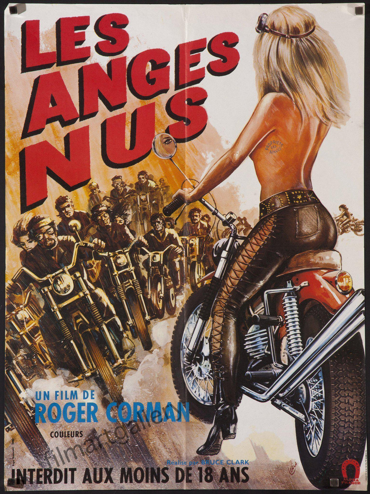 The Naked Angels (Les Anges Nus) French small (23x32) Original Vintage Movie Poster