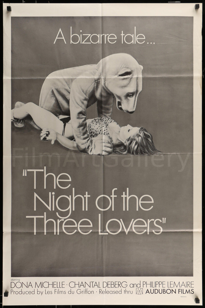 The Night of the Three Lovers 1 Sheet (27x41) Original Vintage Movie Poster