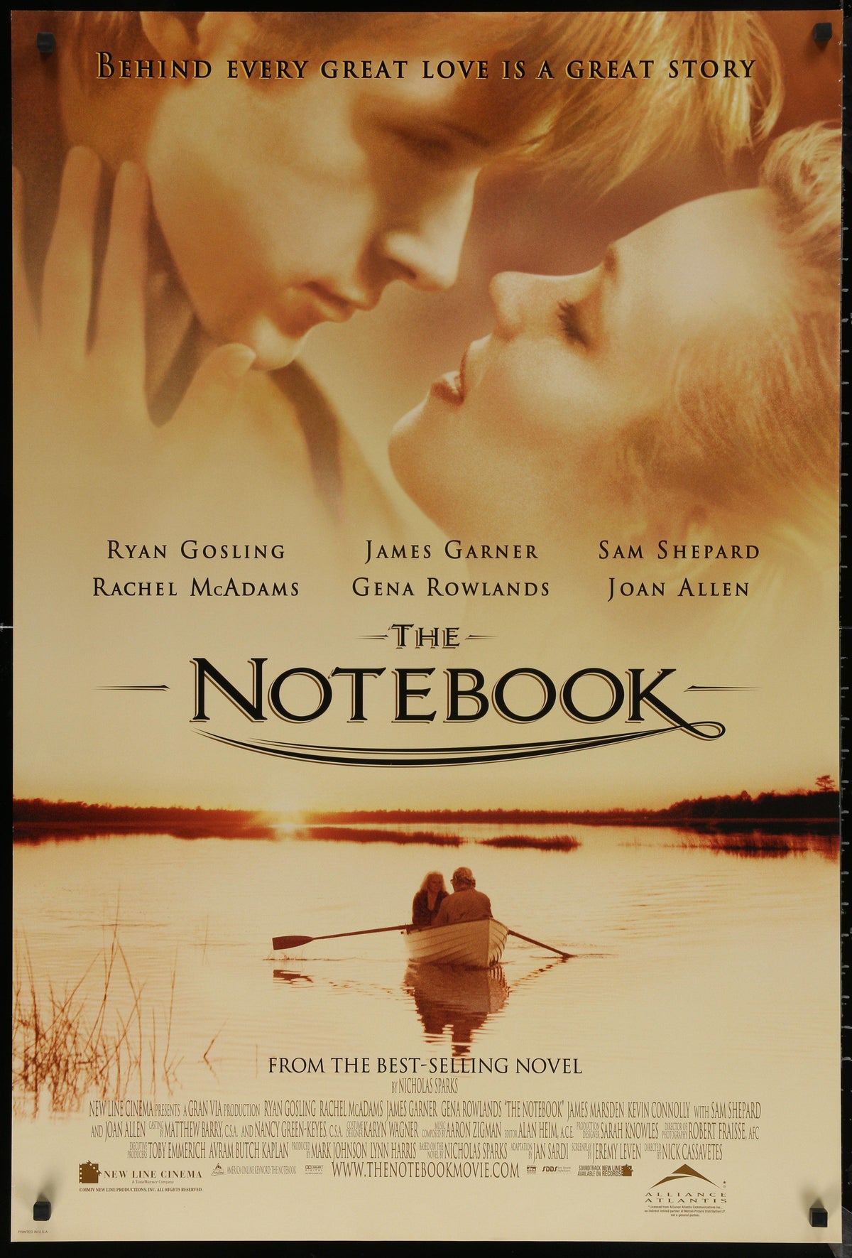 The Notebook 1 Sheet (27x41) Original Vintage Movie Poster
