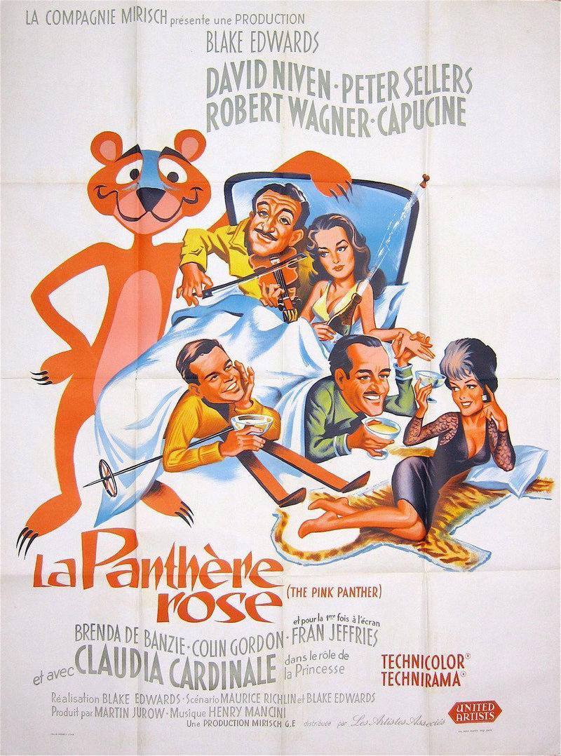 The Pink Panther French 1 panel (47x63) Original Vintage Movie Poster