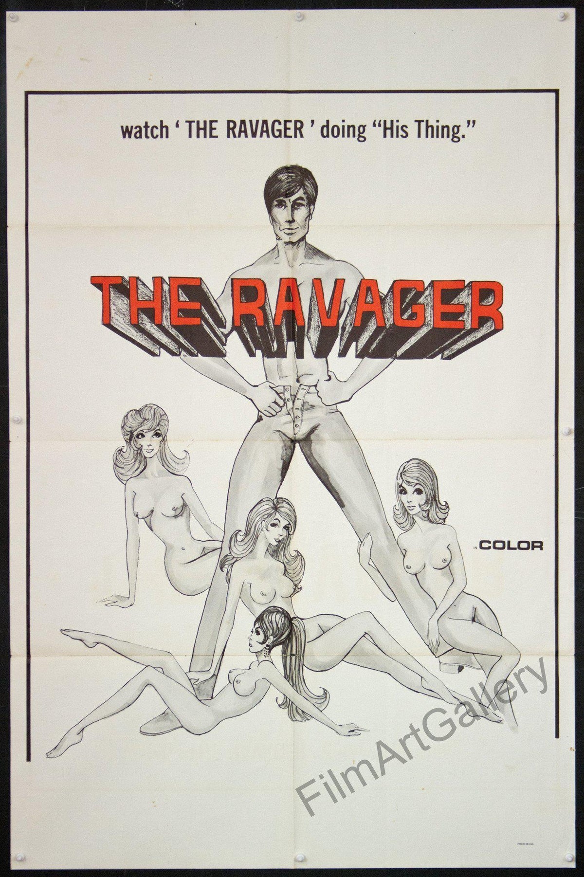 The Ravager 1 Sheet (27x41) Original Vintage Movie Poster