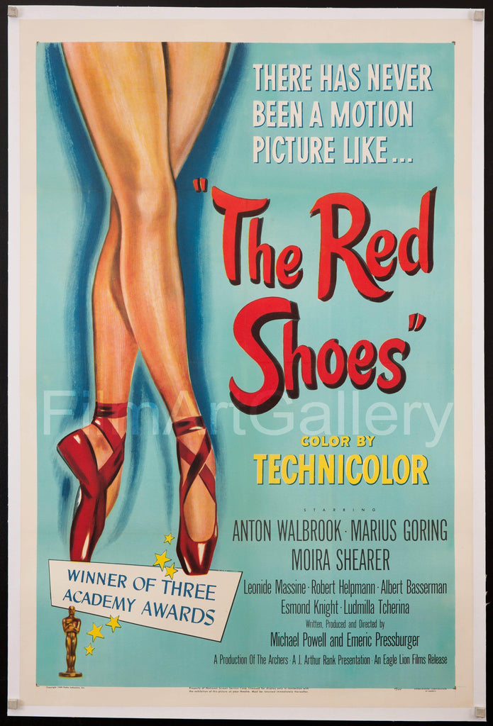 The Red Shoes 1 Sheet (27x41) Original Vintage Movie Poster