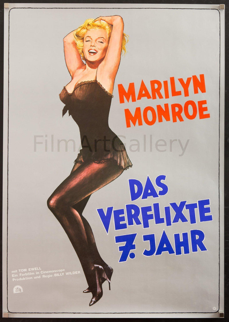 The Seven 7 Year Itch German A1 (23x33) Original Vintage Movie Poster