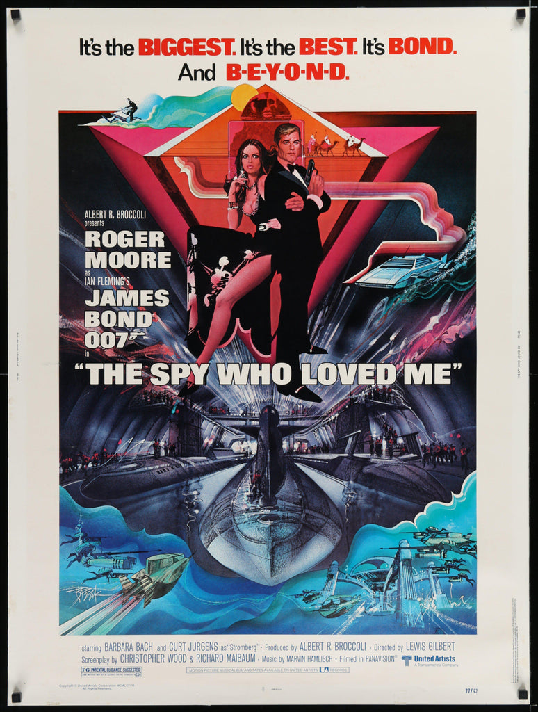 The Spy Who Loved Me 30x40 Original Vintage Movie Poster