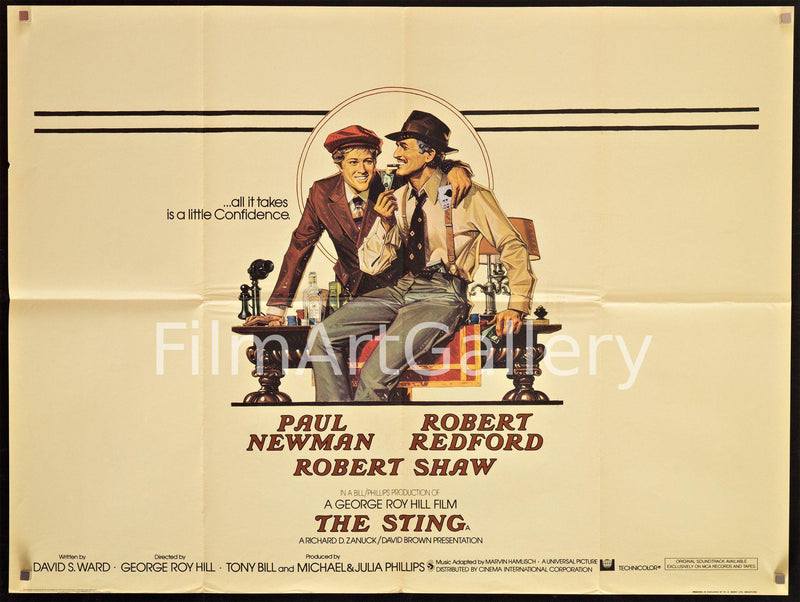 The Sting British Quad (30x40) Original Vintage Movie Poster