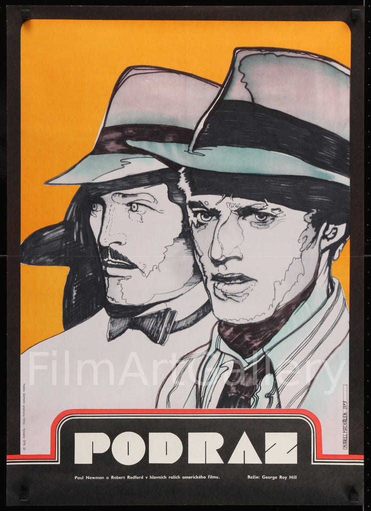 The Sting Czech (23x33) Original Vintage Movie Poster