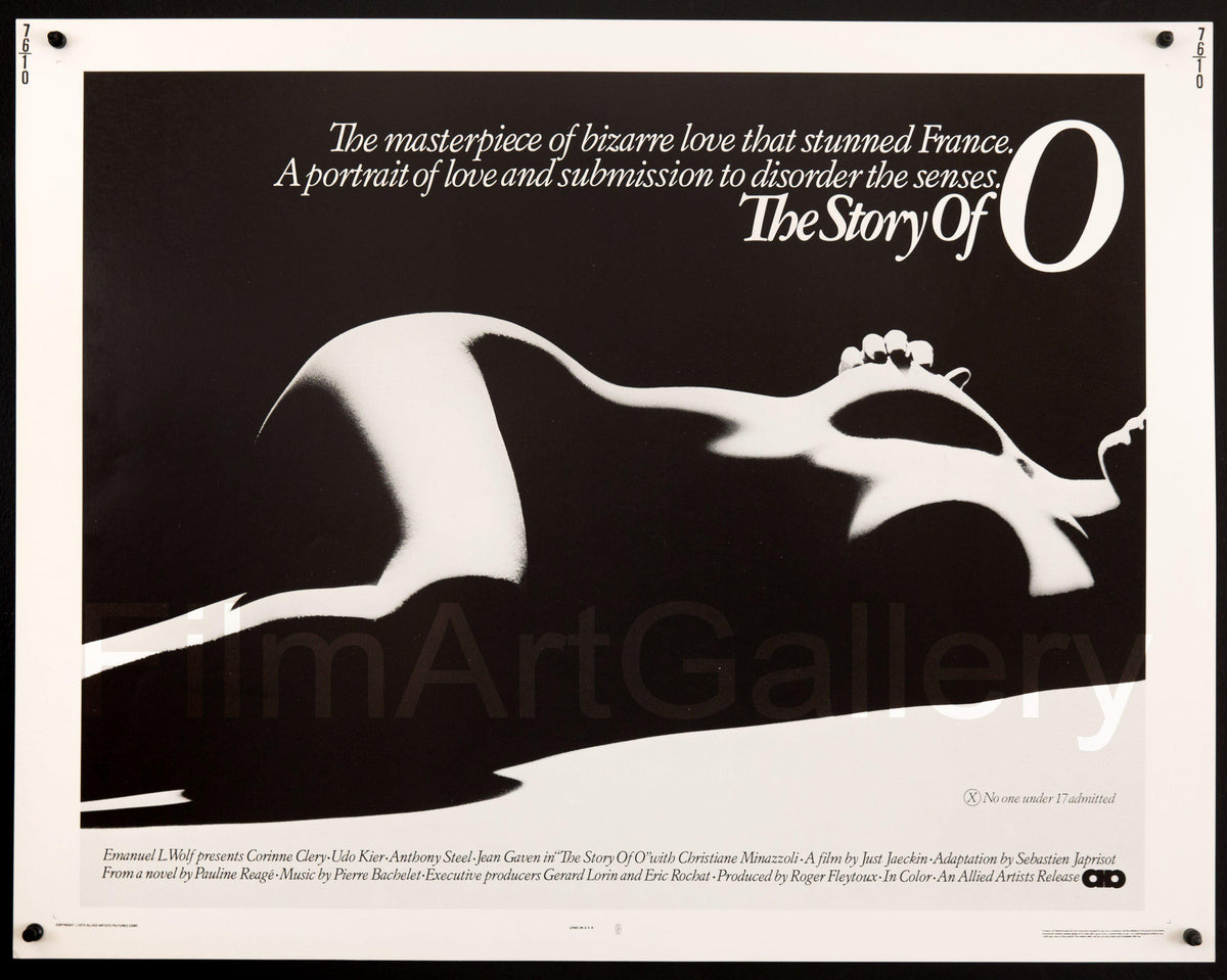 The Story of O (L&#39;Histoire D&#39;O) Half sheet (22x28) Original Vintage Movie Poster